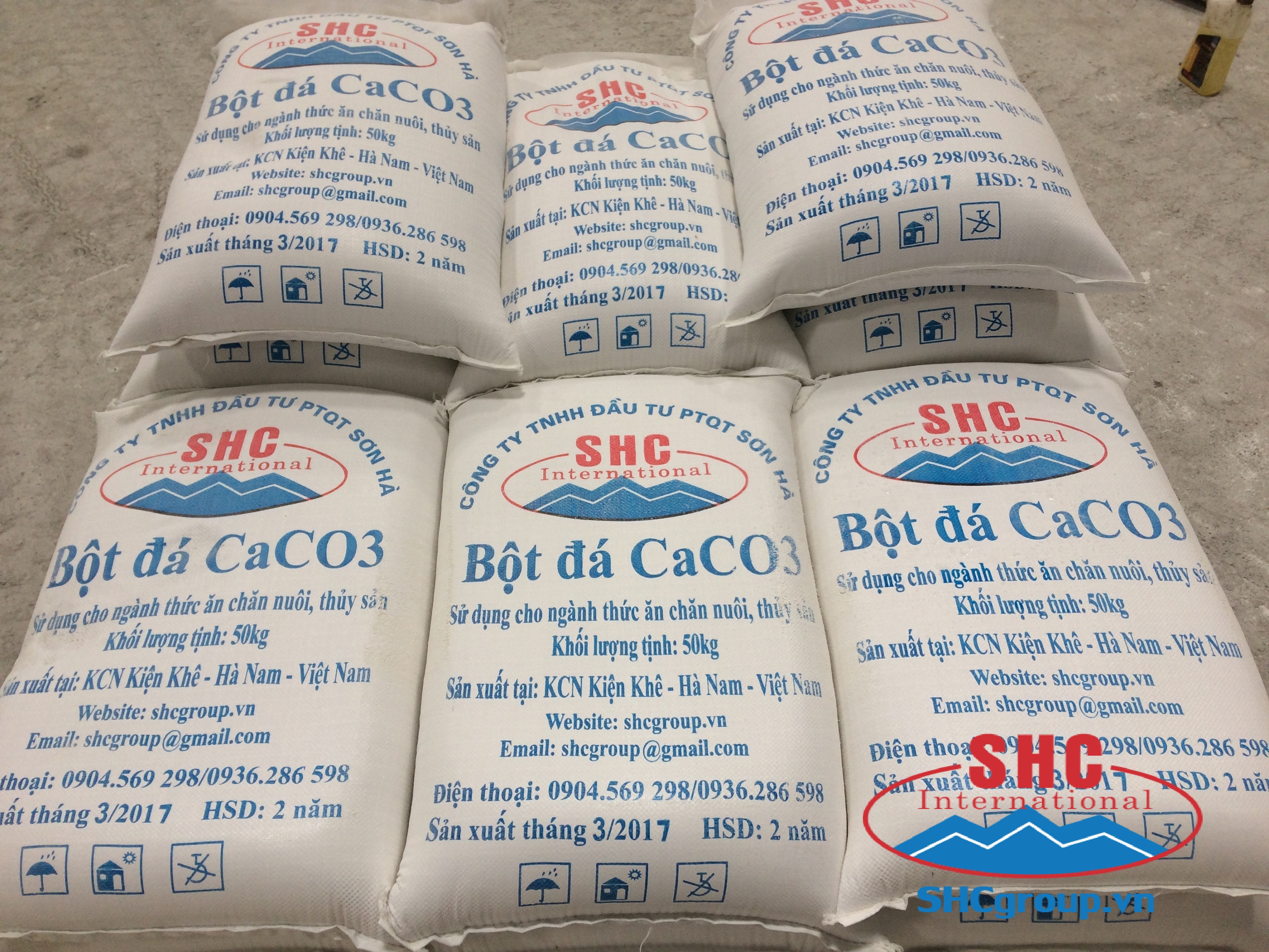 Bột đá CaCO3 - Chi Nhánh Công Ty TNHH Đầu Tư Phát Triển Quốc Tế Sơn Hà